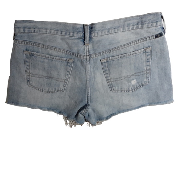 Lucky Brand Women's Size 10 The Cutoff Distressed Demim Jean Shorts - Picture 4 of 7